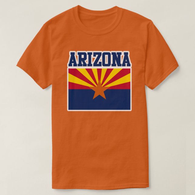 T - Shirt der Staatsflagge von Arizona (Design vorne)