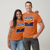 T - Shirt der Staatsflagge von Arizona (in Bedräng