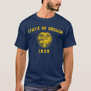 T - Shirt der Staatsflagge von Oregon