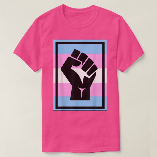 T - Shirt der Trans-Pride-Markierung für die erste (Design vorne)