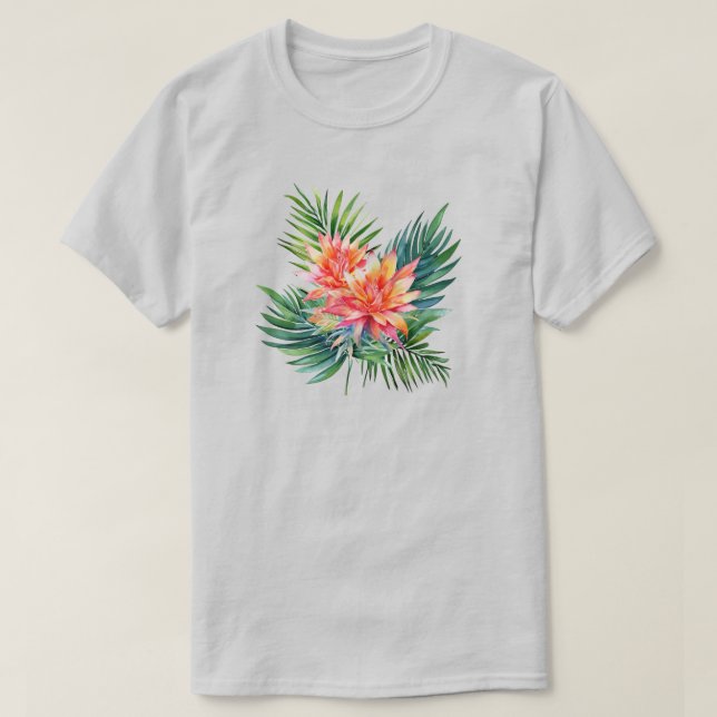 T - Shirt der tropischen Pflanze (Design vorne)