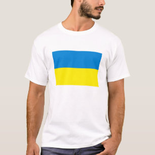 T - Shirt der ukrainischen Flagge