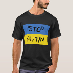 T - Shirt der ukrainischen Flagge