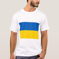 T - Shirt der ukrainischen Flagge (Ukraine)