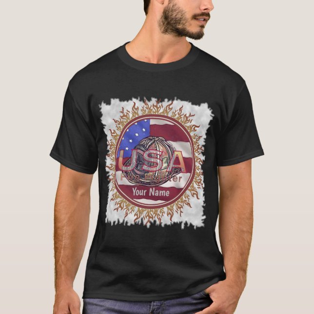 T - SHIRT der US-Flaggenfeuerwehr (Vorderseite)