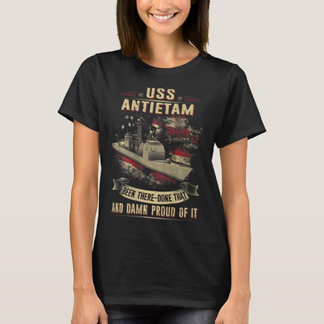T - Shirt der USS Antietam (CG-54) (Vorderseite)