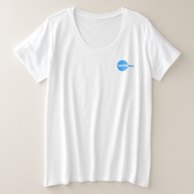 T - Shirt der Vhals der Frauen, plus Größen (Design vorne)