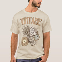 T - Shirt der Vintagen Uhr