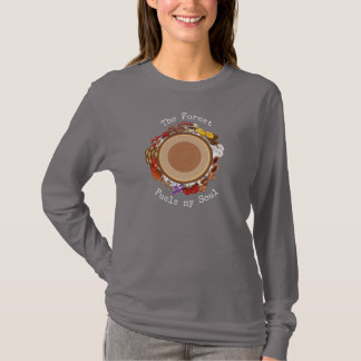 T-Shirt Der Wald befeuert meine Seele Pilz-Shirt
