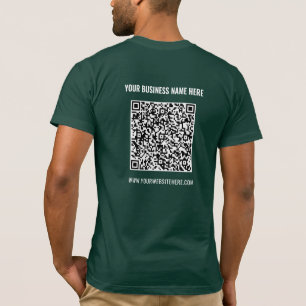 T - Shirt der Website für benutzerdefinierte QR-Co