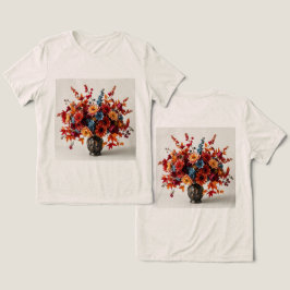 T - Shirt der weiblichen Herbst-Bouquet-Trimixe