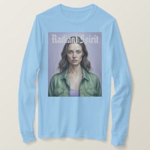 T - Shirt der weiblichen Portraitstrahlung Radiant
