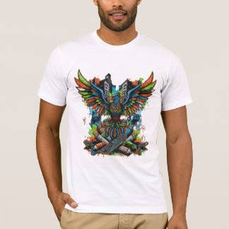 T - Shirt der Weißen Männer mit 'Street Style', au