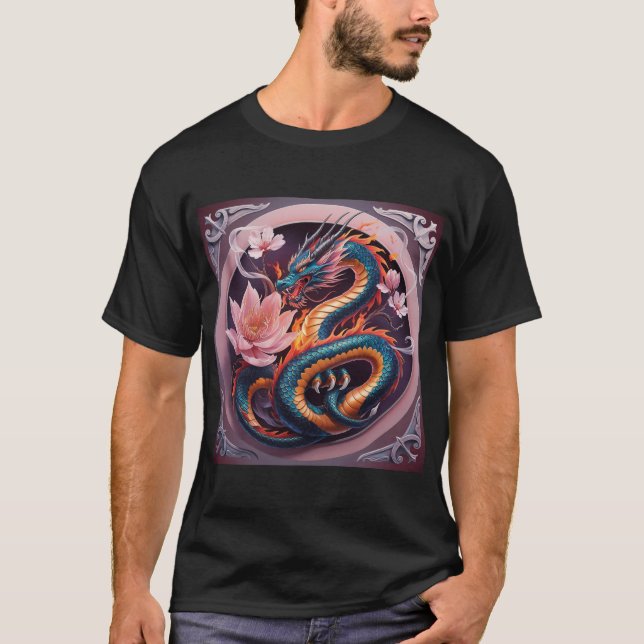 T - Shirt der Whimsical Dragon Dreams" (Vorderseite)