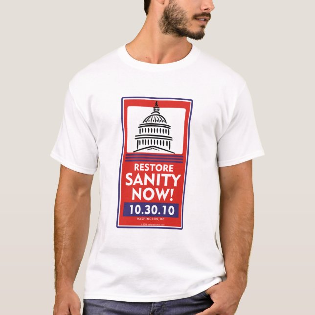 T - Shirt der Wiederherstellungs-Vernunft jetzt (Vorderseite)