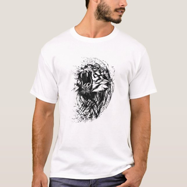 T - Shirt der wilden Katze (Vorderseite)