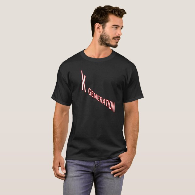 T - Shirt der X-Generation (Vorne ganz)