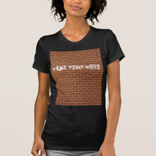 T - Shirt der Ziegelwand - Benutzerdefinierter Tex