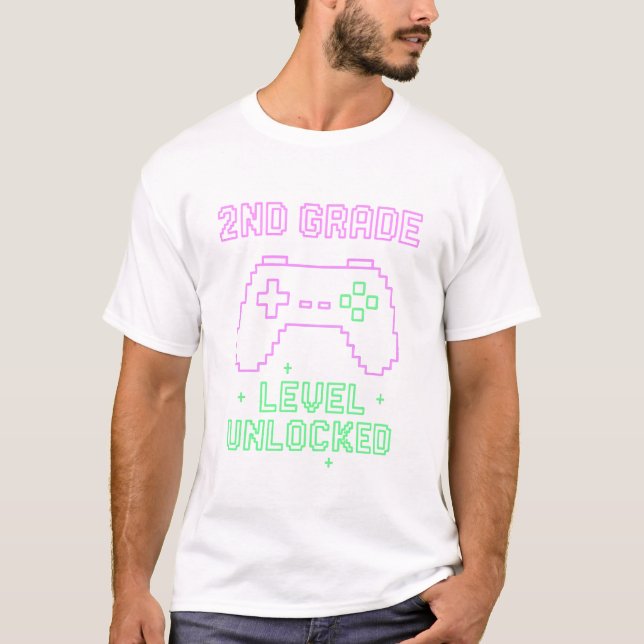 T - Shirt der zweiten Stufe unverschlossen - Neon  (Vorderseite)