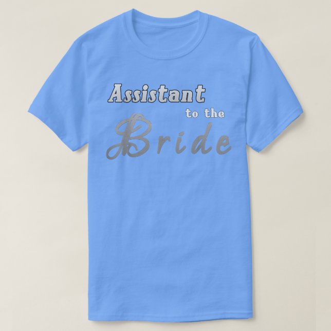 T-Shirt des Assistenten der Braut Neuer Helfer (Design vorne)