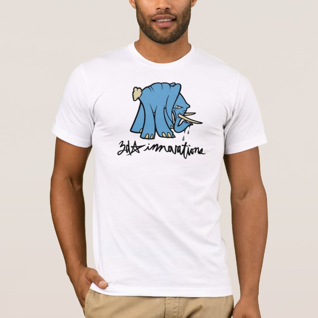 T - Shirt des Elefant-3d (Vorderseite)