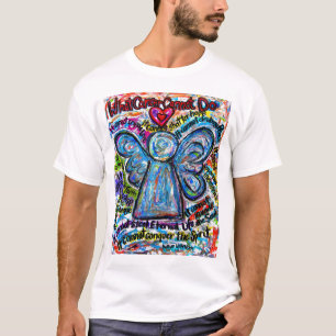 T - Shirt des Engel-Krebses (Angel Front & Gedicht