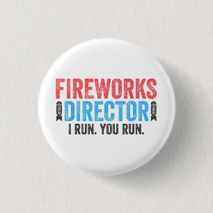 T - Shirt des Feuerwerksdirektors am 4. Juli Shirt Button