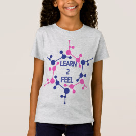 T - Shirt des Kindes, Design "Learn2Feel", Mädchen