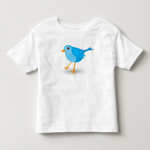 T - Shirt des kleiner blauer Vogel-der niedliche