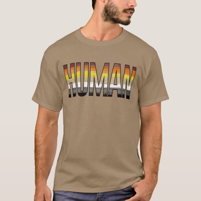 T - Shirt des menschlichen Bärenstolzes (Vorderseite)