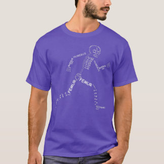 T - Shirt des menschlichen Skeletts