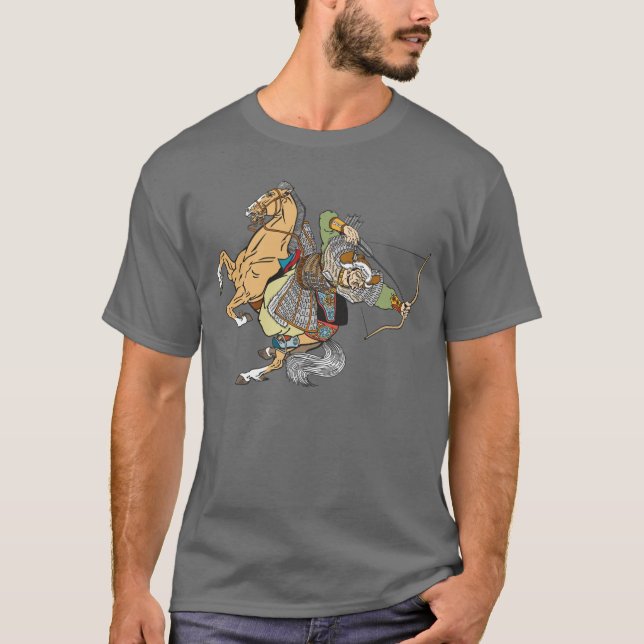 T - Shirt des mongolischen Kriegers (Vorderseite)