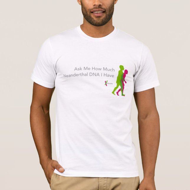 T - Shirt des Neanderthal 23andMe (Vorderseite)