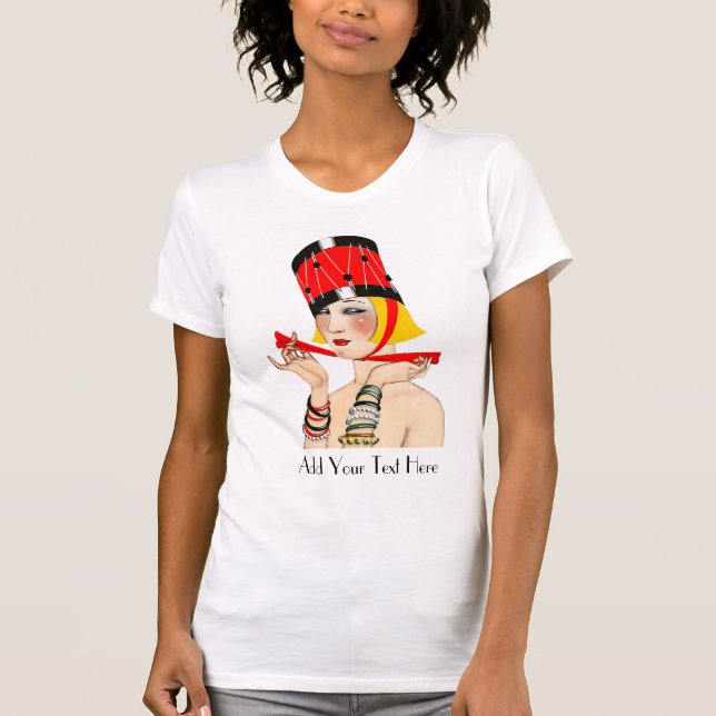 T - Shirt des personalisierten Deko Style der 30er (Vorderseite)
