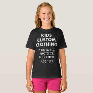 T - Shirt des Personalisierten MÄDCHEN - SCHWARZ