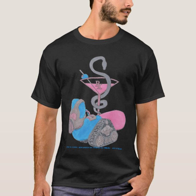T - Shirt des Pille-Bot-V.2 Pharm-Tini (Vorderseite)