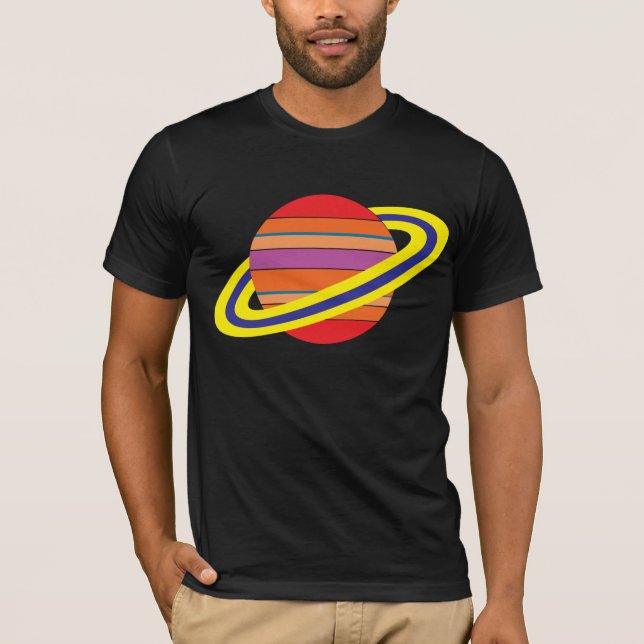 T-Shirt des Planeten-CMYK (Vorderseite)