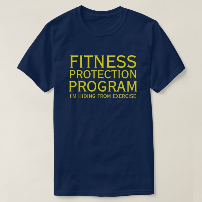 T - SHIRT DES PROGRAMMS FITNESS SCHUTZ (Design vorne)