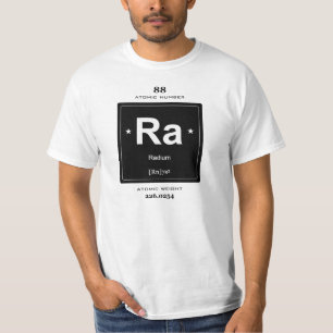 T - Shirt des Radium-chemischen Elements mit