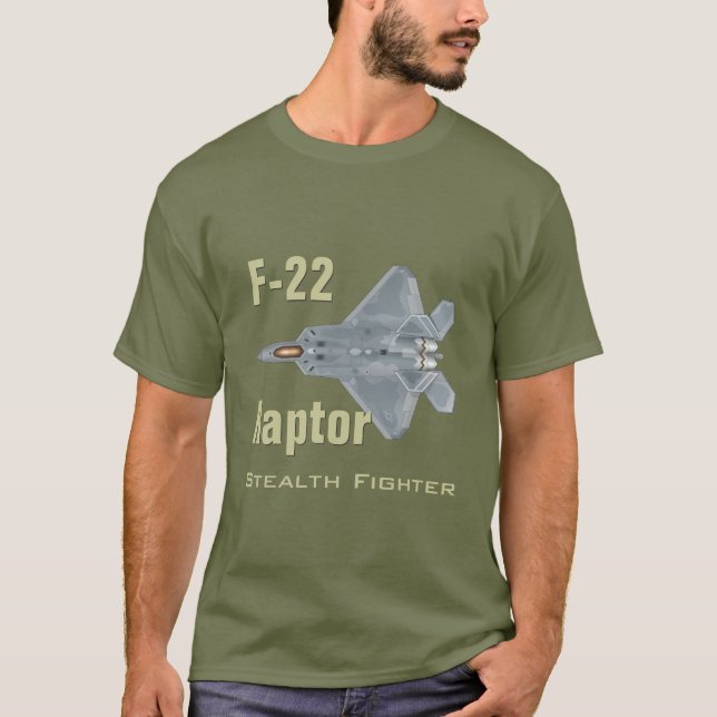 T - Shirt des Raubvogel-F-22 (Vorderseite)