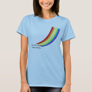 T - Shirt des Regenbogen-W/Scripture