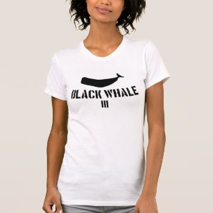 T-Shirt des schwarzen Wal-III für das Lllllladies