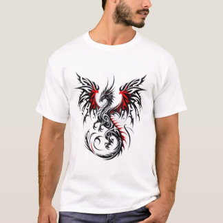 T - Shirt des Stammdrachenfeuers - kühne, mythisch