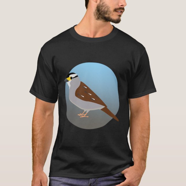 T - Shirt des Weißwurzelspinnvogels (Vorderseite)
