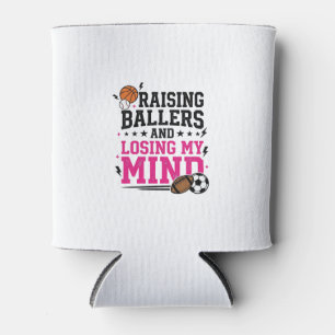 T-Shirt-Design für Sportmütter, die Baller großzie Dosenkühler