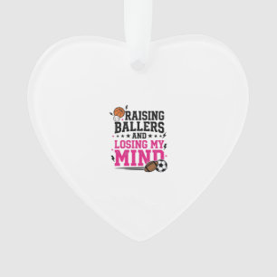 T-Shirt-Design für Sportmütter, die Baller großzie Ornament