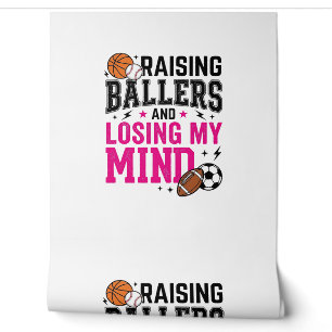 T-Shirt-Design für Sportmütter, die Baller großzie Tapete