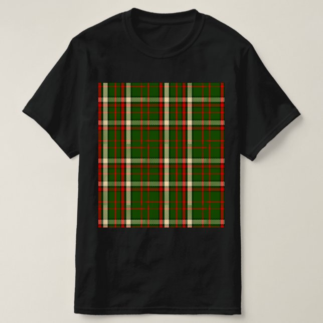 T-Shirt design grenn and red pattern (Design vorne)