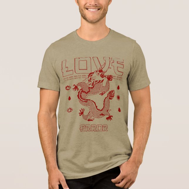 T-Shirt-Design Liebe Tri-Blend Shirt (Vorderseite)