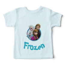 T-Shirt (Design mit gefrorenem Charakter)
